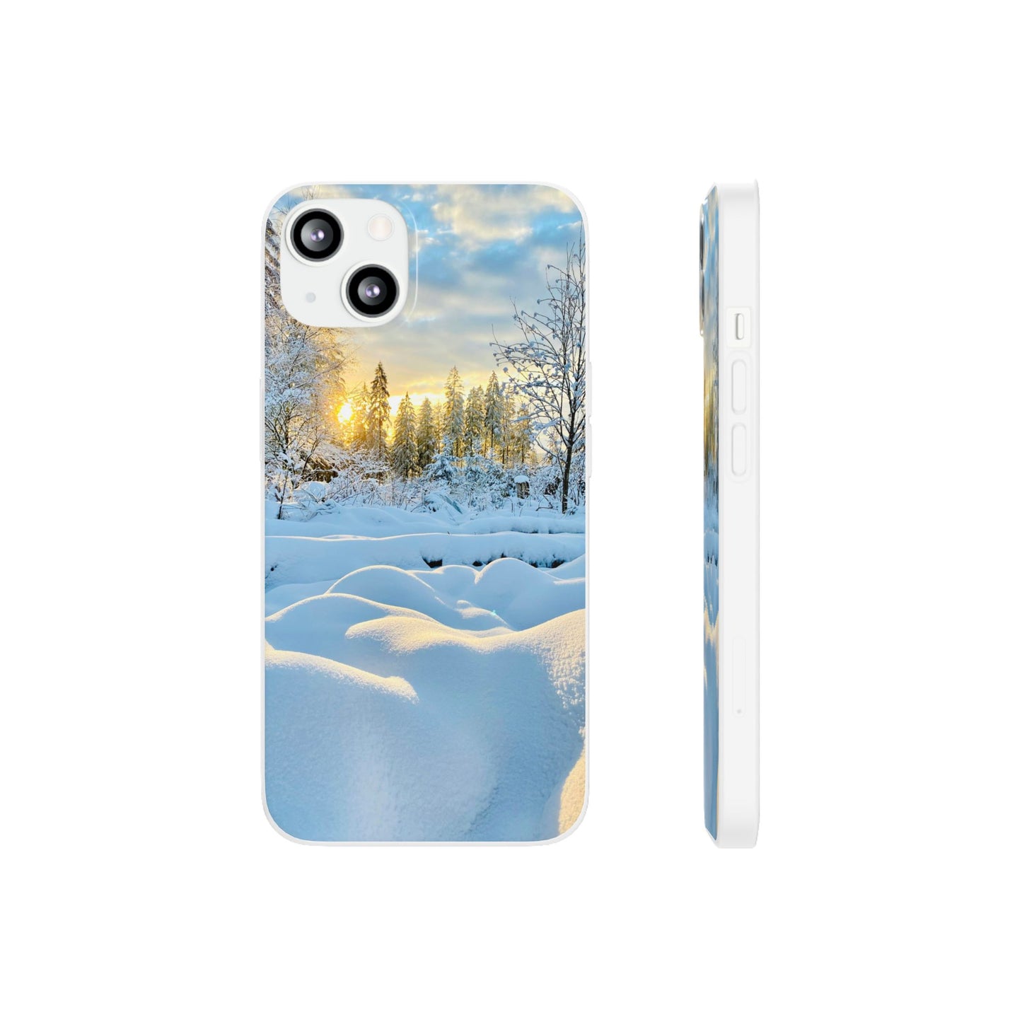 Winter Landscape Flexi Cases, Nature Phone Cover, Scenic Case, Holiday Gift, Seasonal Accessory, Outdoor Lover's Item