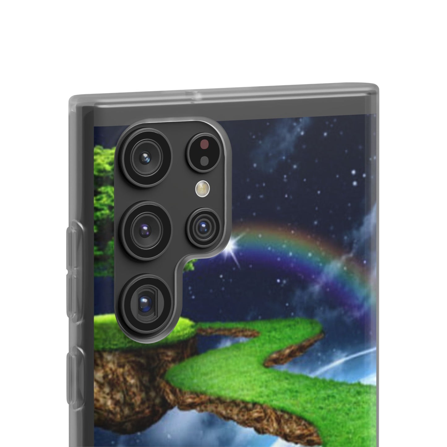 Dreamy Landscape Phone Case, Eco-Friendly Cell Phone Cover, Nature Inspired Gift, Aesthetic Mobile Case, Vibrant Rainbow Design