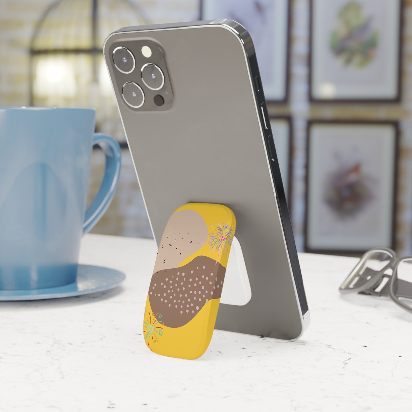 Colorful Phone Grip Stand, Phone Accessory, Mobile Stand Holder, Fun Phone Grip, Gift for Tech Lovers