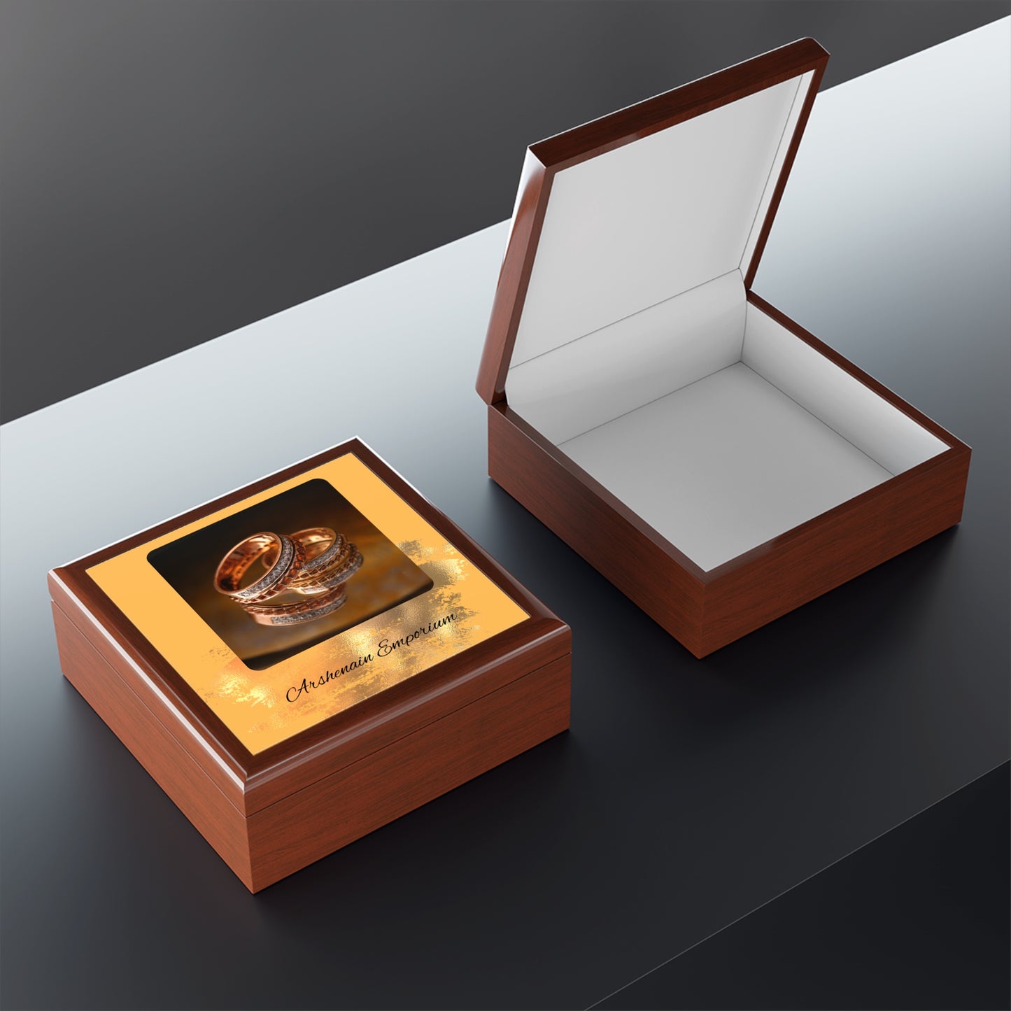 Elegant Jewelry Box for Rings, Personalized Gift, Keepsake Organizer, Ideal for Weddings, Anniversaries, Birthdays