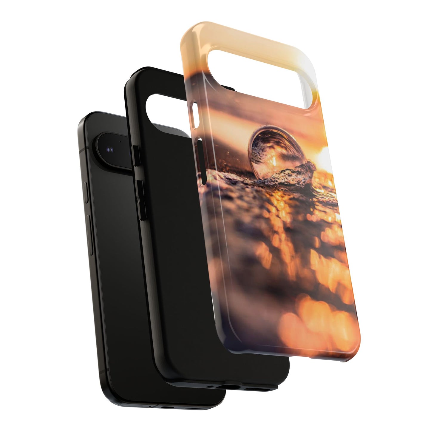Sunset Bubble Phone Case, Tough Cases, Beach Lover Gift, Summer Vibes, Cell Phone Accessories, Unique Design, Nature Photography