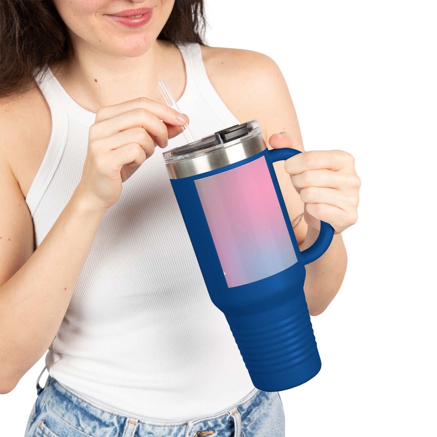 Vibrant Insulated Travel Mug for On-the-Go, 40oz Coffee Tumbler, Unique Color Gradient, Perfect for Road Trips, Gifts for Travelers, [...]