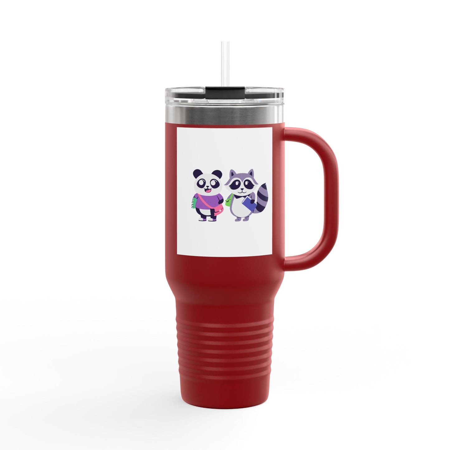 Cute Animal Insulated Travel Mug, 40oz - Perfect for Coffee Lovers, Kids, Gifts, Adventures, & Parties