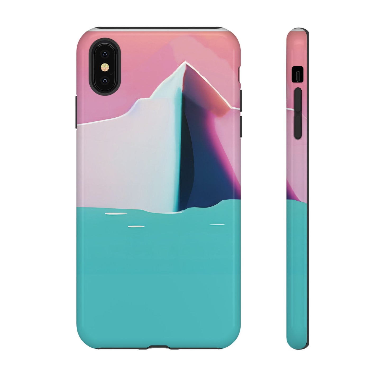 Trendy Phone Case - Abstract Iceberg Design, Phone Cover, Gift for Her, Unique Tech Accessory, Cool Aesthetic