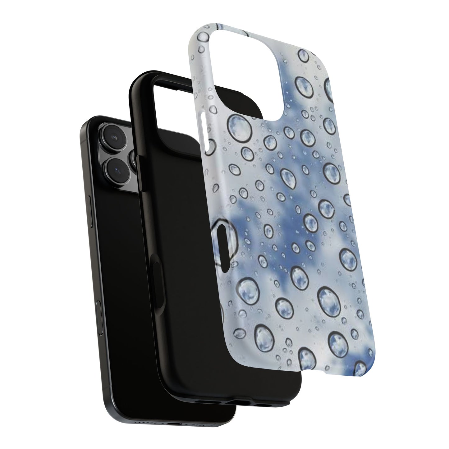 Blue Water Droplet Phone Case, Tough Cases for Protection, Stylish Cellphone Cover, Unique Gifts for Her, Durable and Trendy