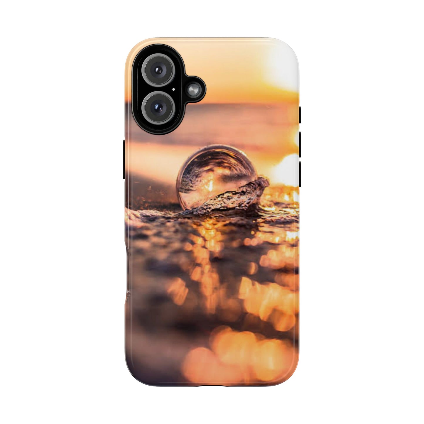 Sunset Bubble Phone Case, Tough Cases, Beach Lover Gift, Summer Vibes, Cell Phone Accessories, Unique Design, Nature Photography