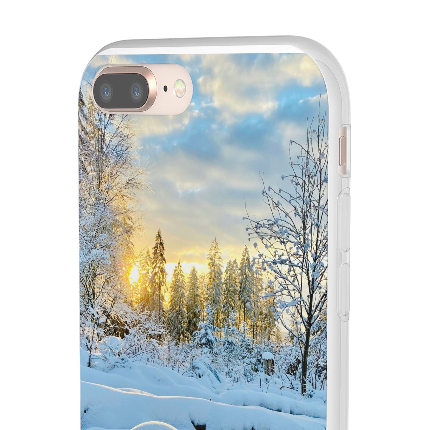 Winter Landscape Flexi Cases, Nature Phone Cover, Scenic Case, Holiday Gift, Seasonal Accessory, Outdoor Lover's Item