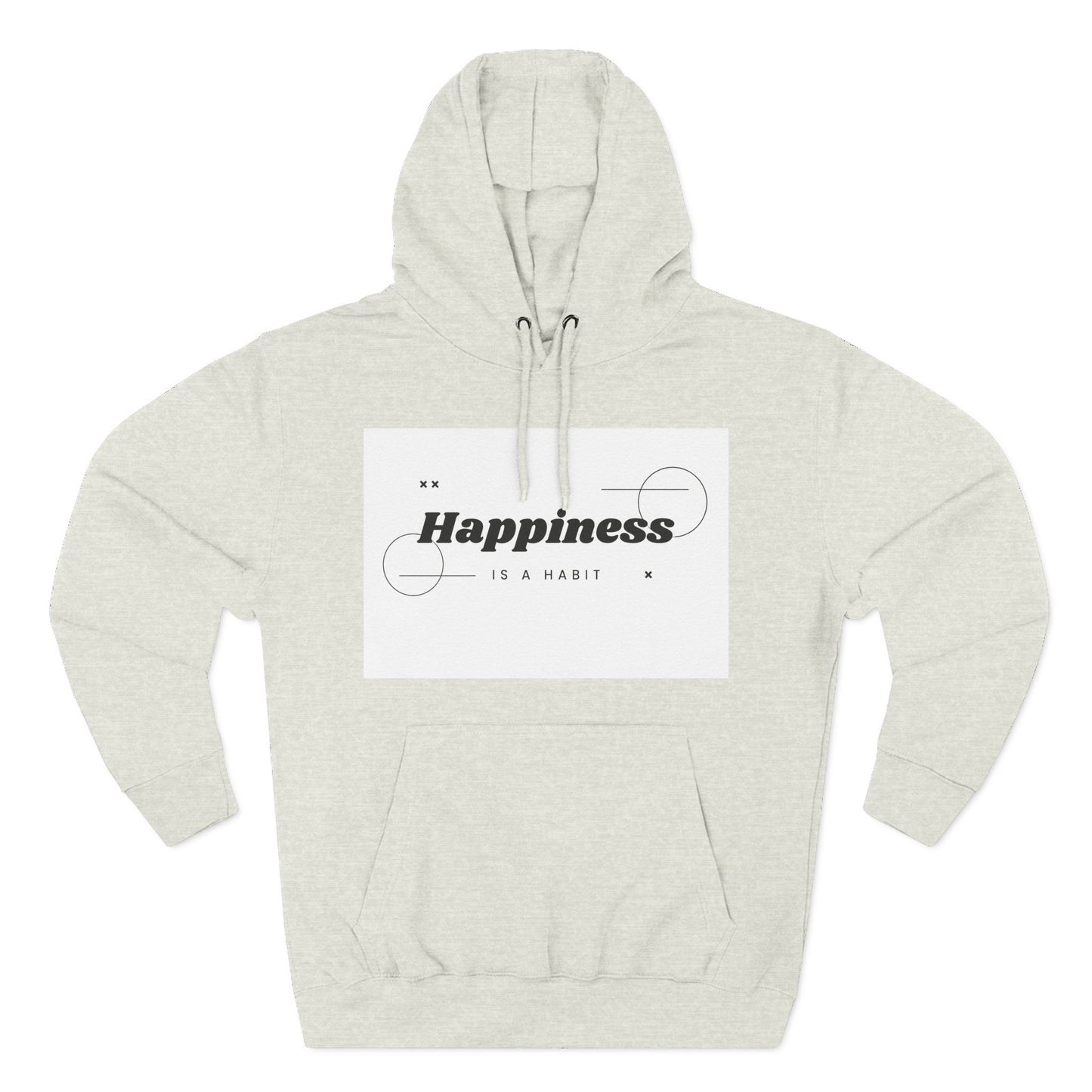 Happiness Is A Habit Hoodie, Cozy Sweatshirt, Motivational Apparel, Ideal Gift for Her, Everyday Comfort Wear