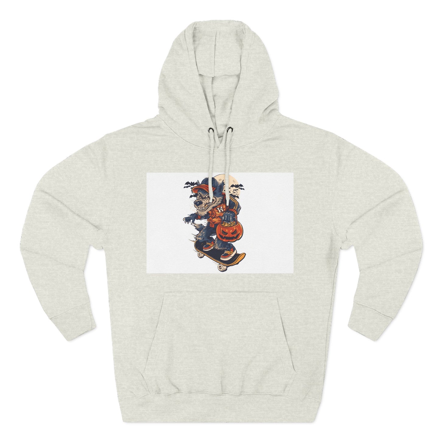 Fleece Hoodie with Halloween Design, Cozy Sweatshirt, Fall Fashion, Gift for Her, Casual Layering