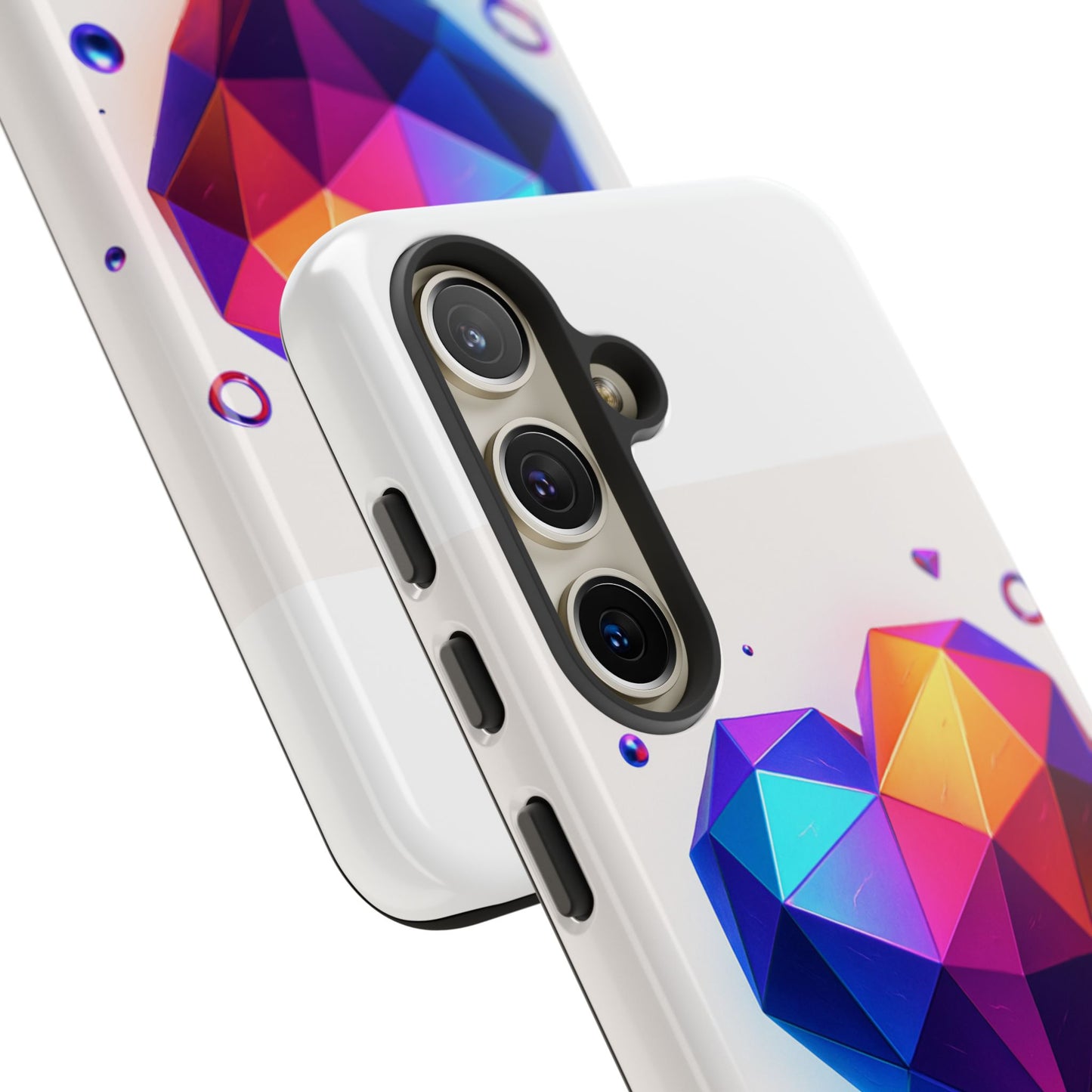 Vibrant Heart Phone Case, Tough Cases, Colorful Phone Cover, Unique Protector, Gift for Her, Cute Accessory
