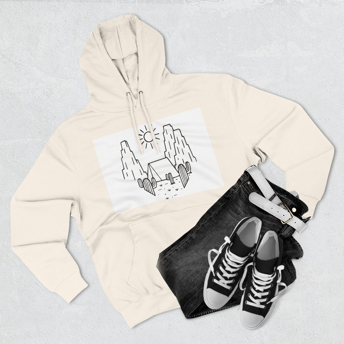 Cozy Adventure Hoodie, Graphic Fleece Pullover, Outdoor Fun Apparel, Gift for Nature Lovers, Travel Companion
