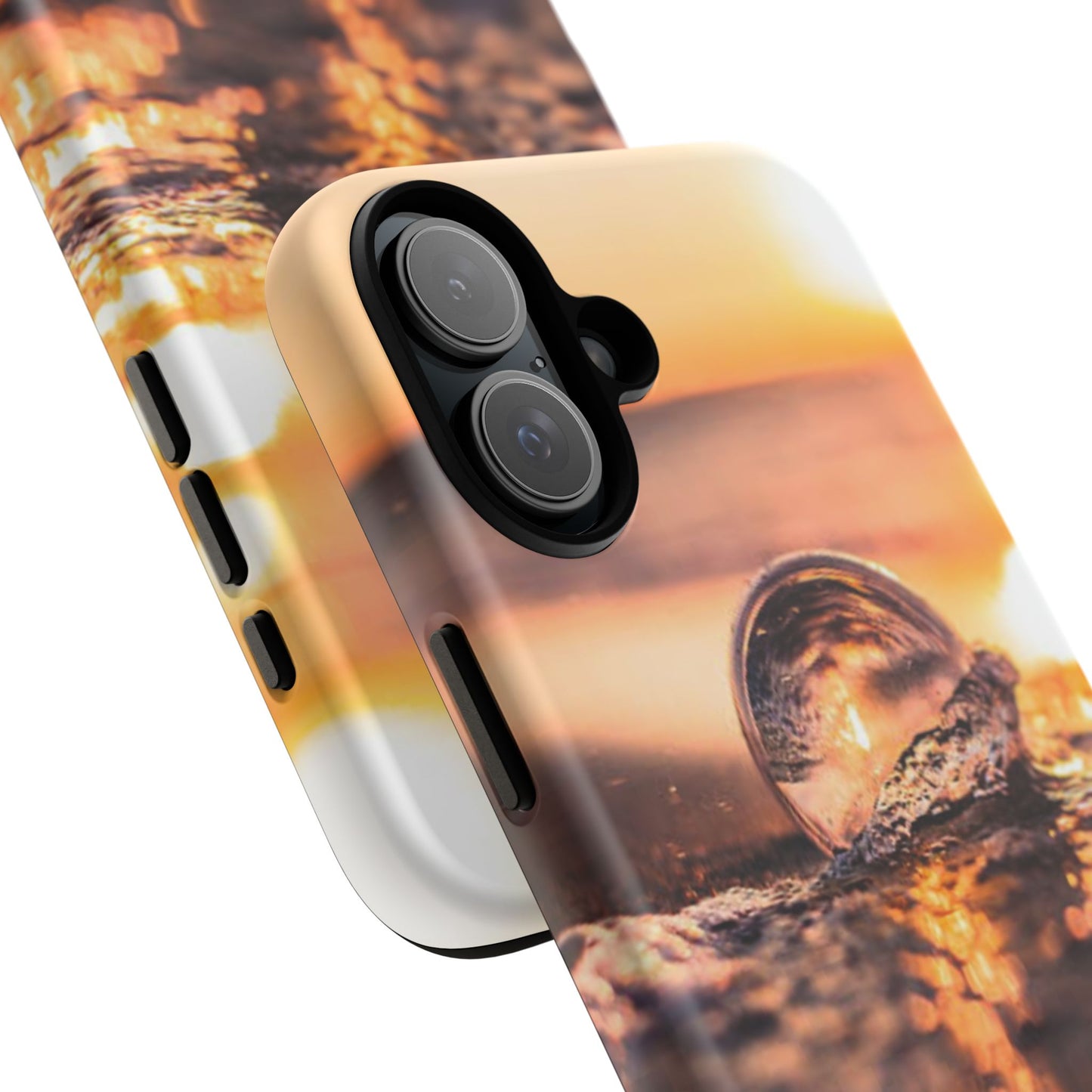 Sunset Bubble Phone Case, Tough Cases, Beach Lover Gift, Summer Vibes, Cell Phone Accessories, Unique Design, Nature Photography