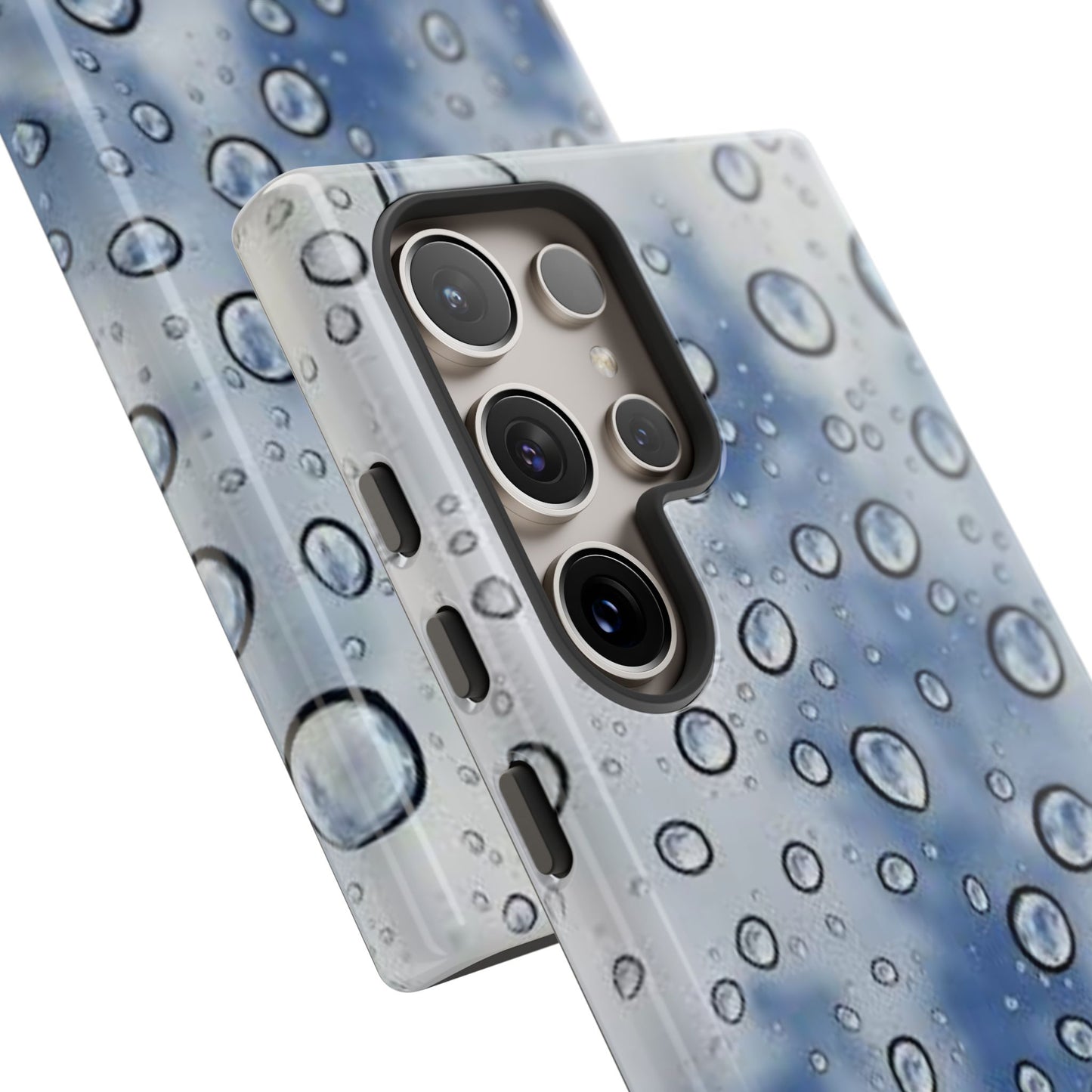 Blue Water Droplet Phone Case, Tough Cases for Protection, Stylish Cellphone Cover, Unique Gifts for Her, Durable and Trendy