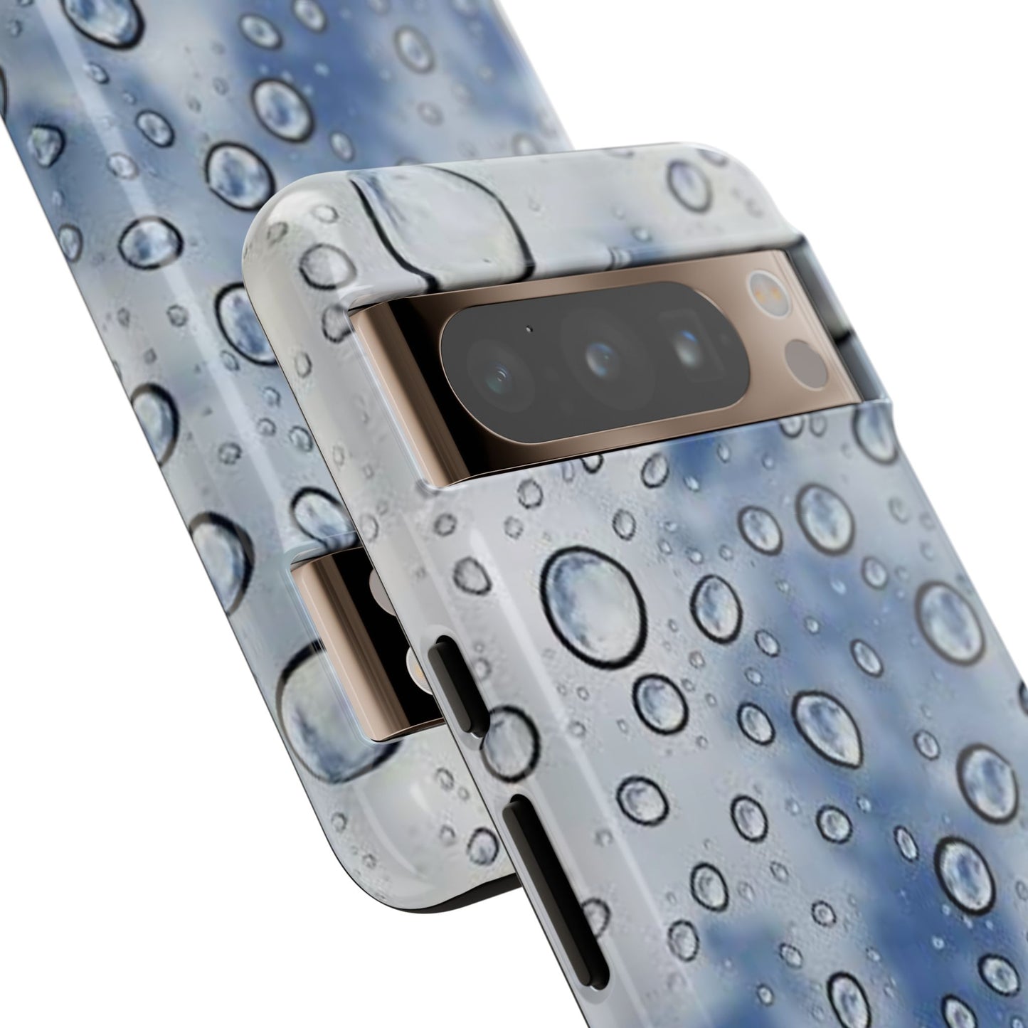 Blue Water Droplet Phone Case, Tough Cases for Protection, Stylish Cellphone Cover, Unique Gifts for Her, Durable and Trendy