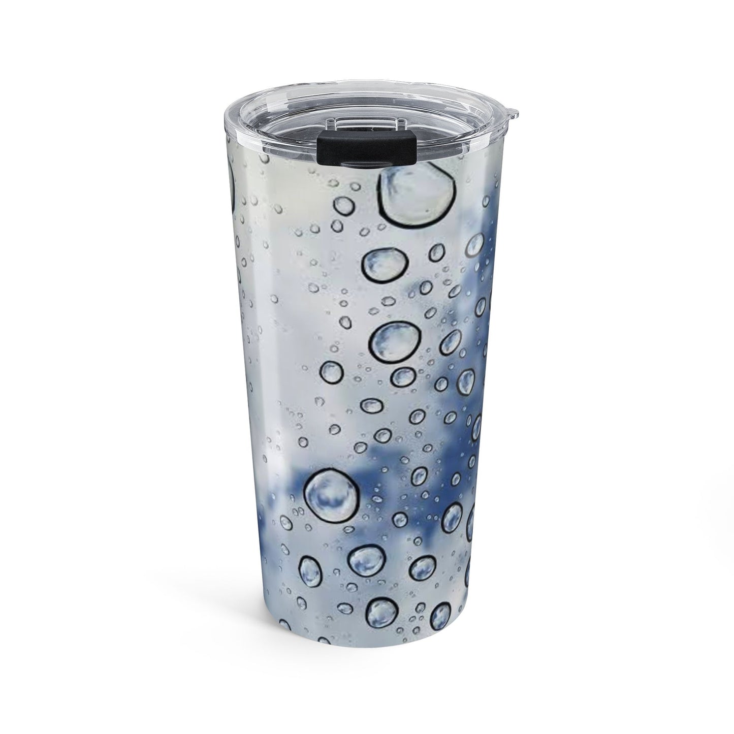 Blue Water Droplet Tumbler 20oz, Travel Mug, Gift for Nature Lovers, Stylish Drinkware, Outdoor Adventure
