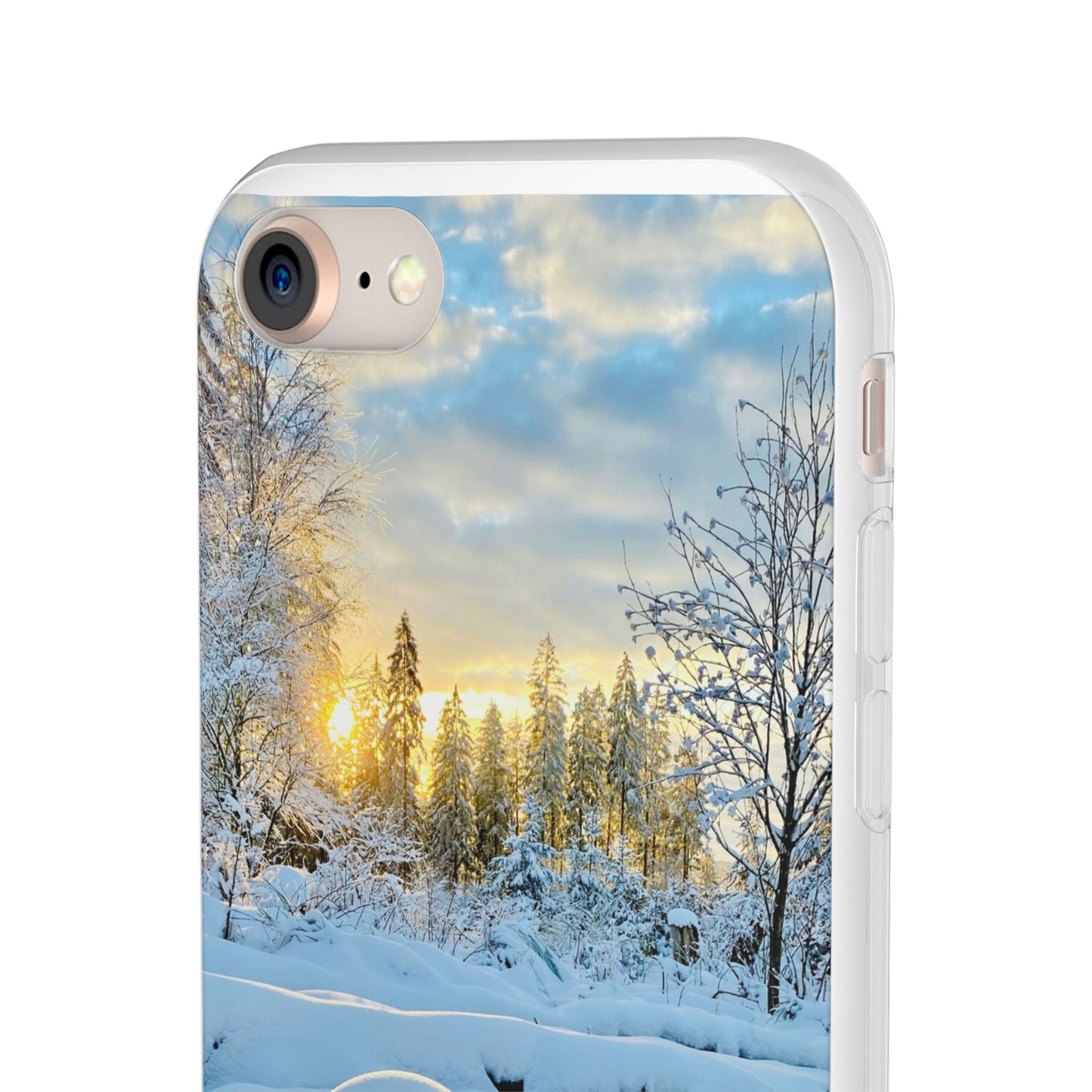 Winter Landscape Flexi Cases, Nature Phone Cover, Scenic Case, Holiday Gift, Seasonal Accessory, Outdoor Lover's Item