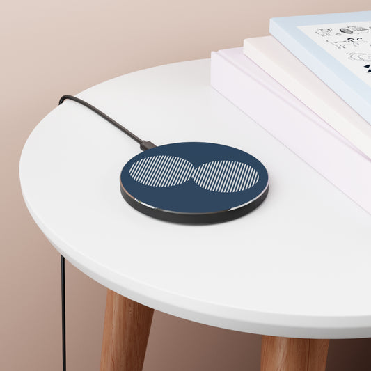 Fast Wireless Charger, Modern Phone Charger, Sleek Charging Pad, Tech Gift for Him/Her, Minimalist Home Office Decor, USB Wireless Dock