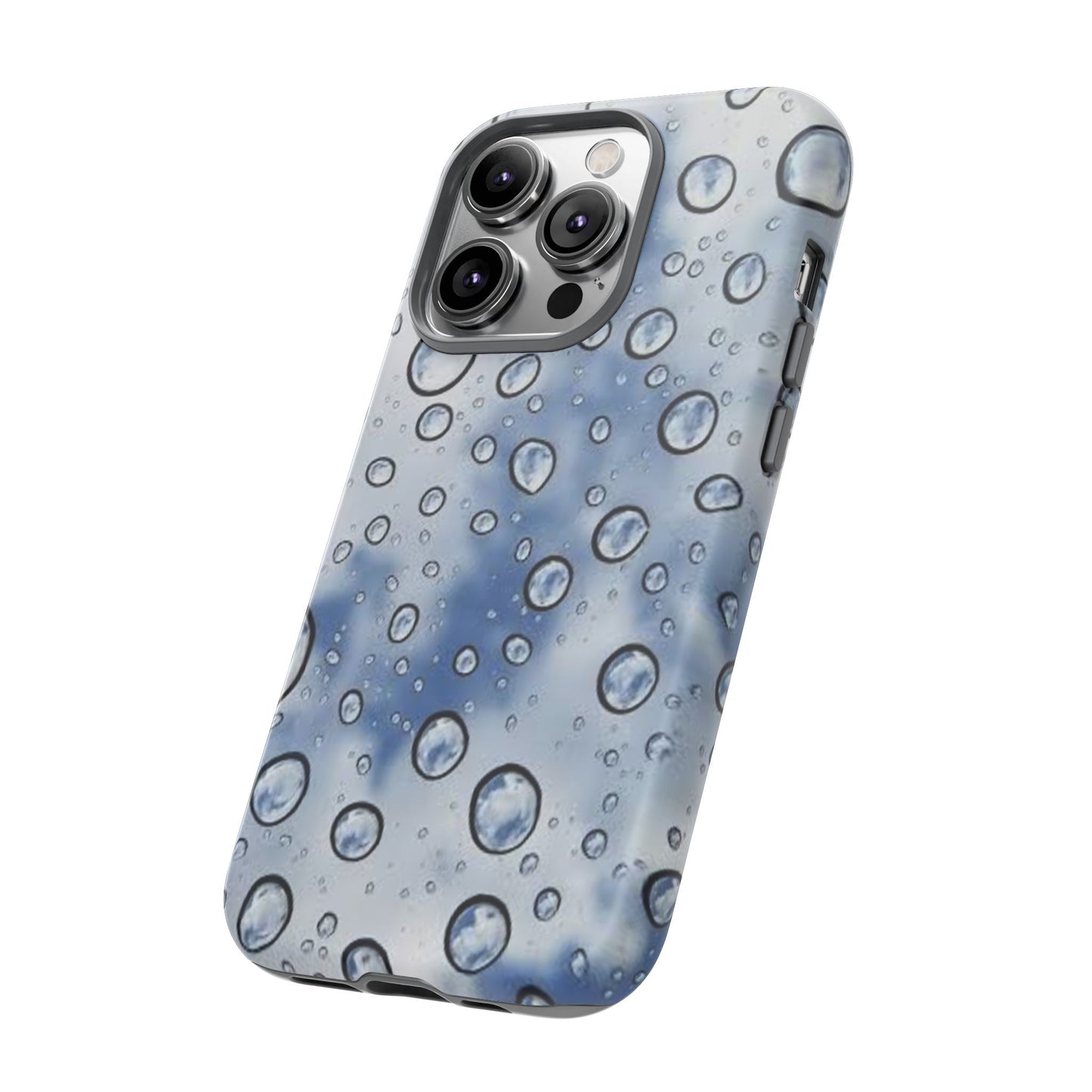 Blue Water Droplet Phone Case, Tough Cases for Protection, Stylish Cellphone Cover, Unique Gifts for Her, Durable and Trendy