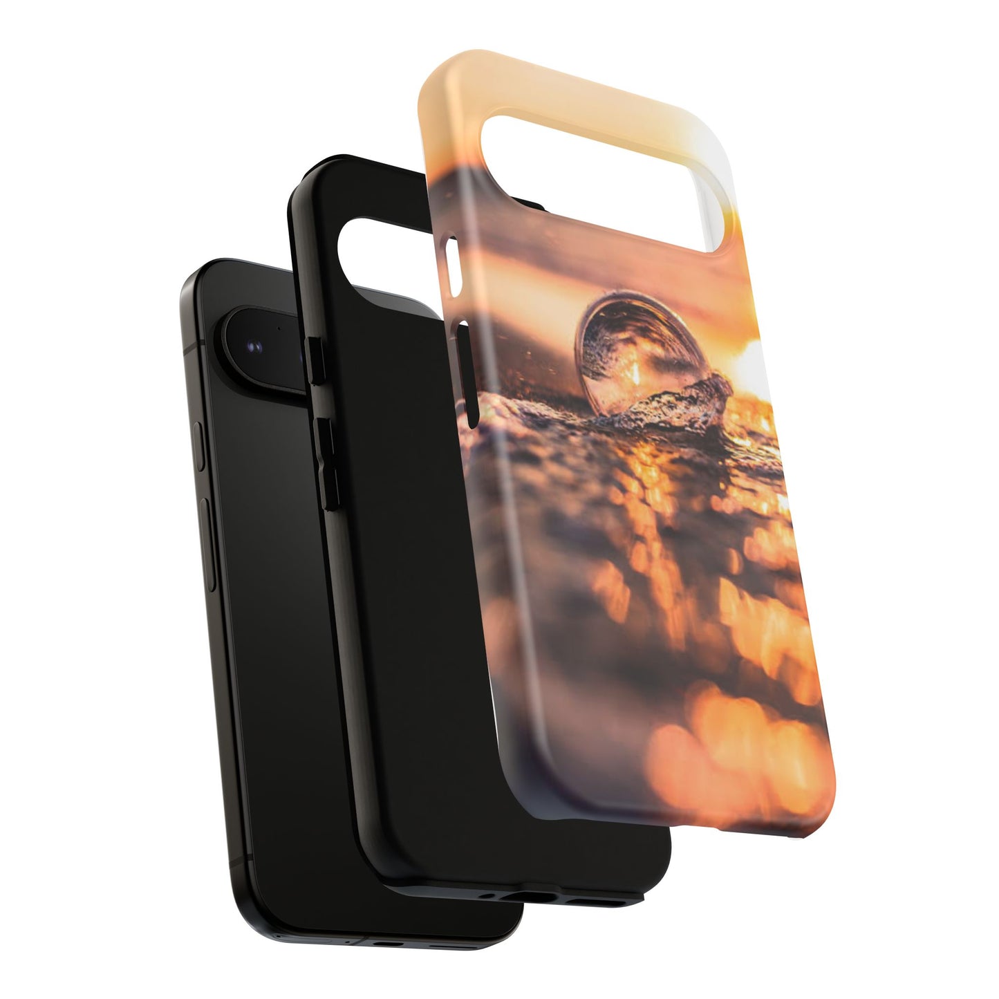 Sunset Bubble Phone Case, Tough Cases, Beach Lover Gift, Summer Vibes, Cell Phone Accessories, Unique Design, Nature Photography