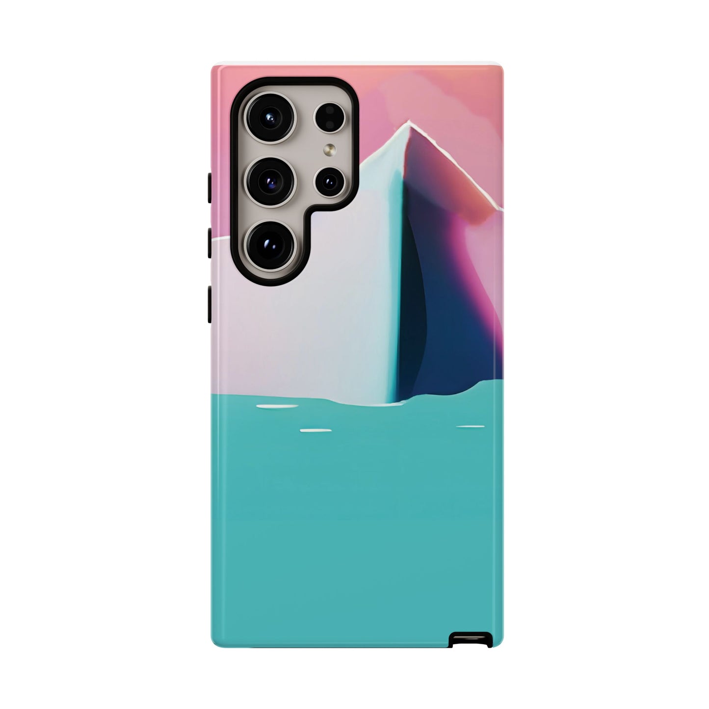 Trendy Phone Case - Abstract Iceberg Design, Phone Cover, Gift for Her, Unique Tech Accessory, Cool Aesthetic