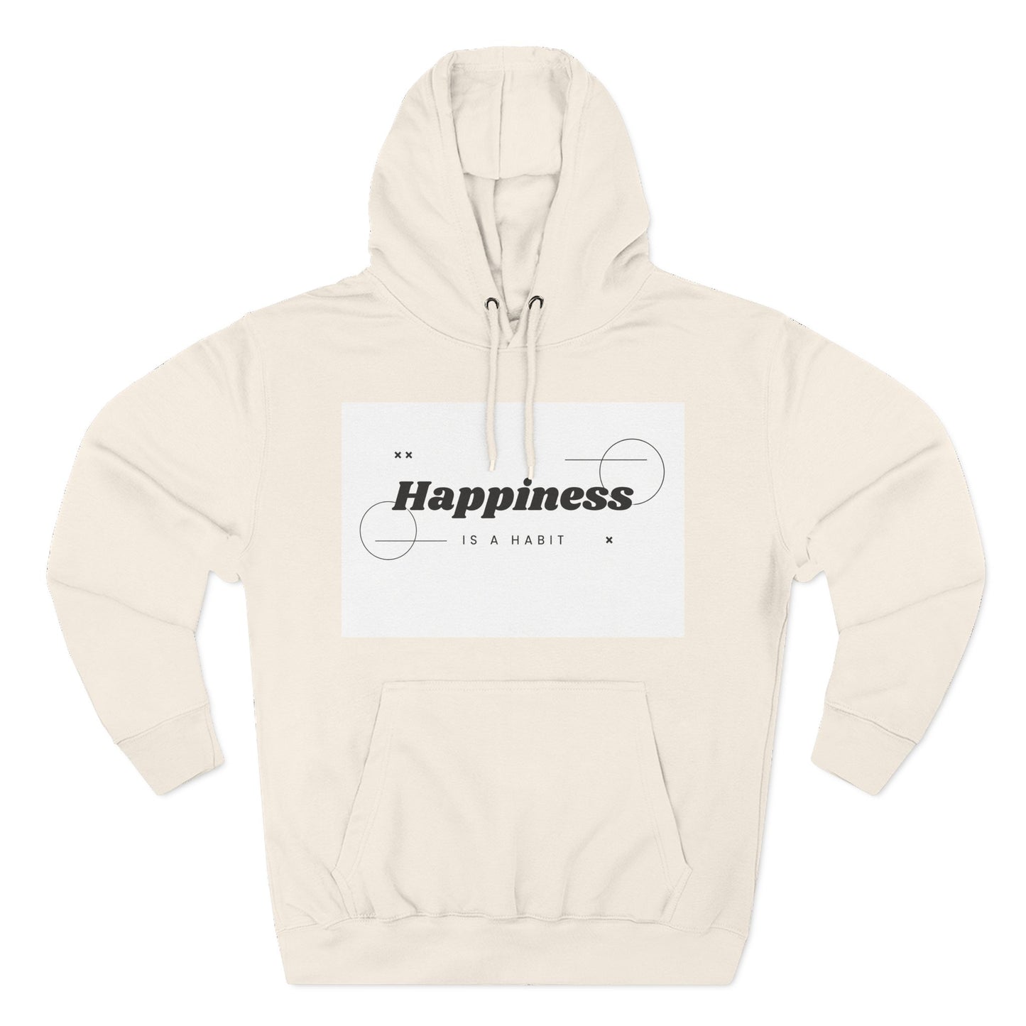 Happiness Is A Habit Hoodie, Cozy Sweatshirt, Motivational Apparel, Ideal Gift for Her, Everyday Comfort Wear