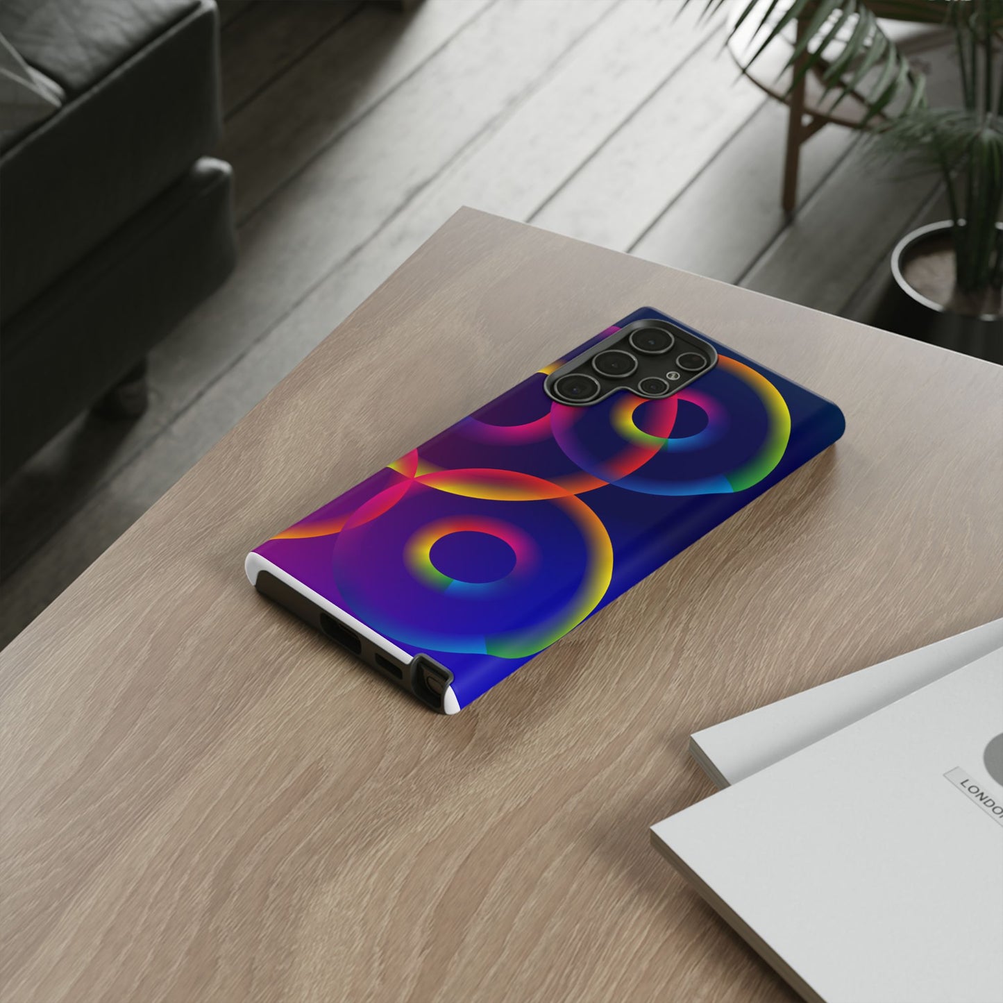 Colorful Phone Case with Abstract Designs, Tough Cases for Your Phone, Unique Phone Accessories, Gift for Tech Lovers, Vibrant Cell [...]
