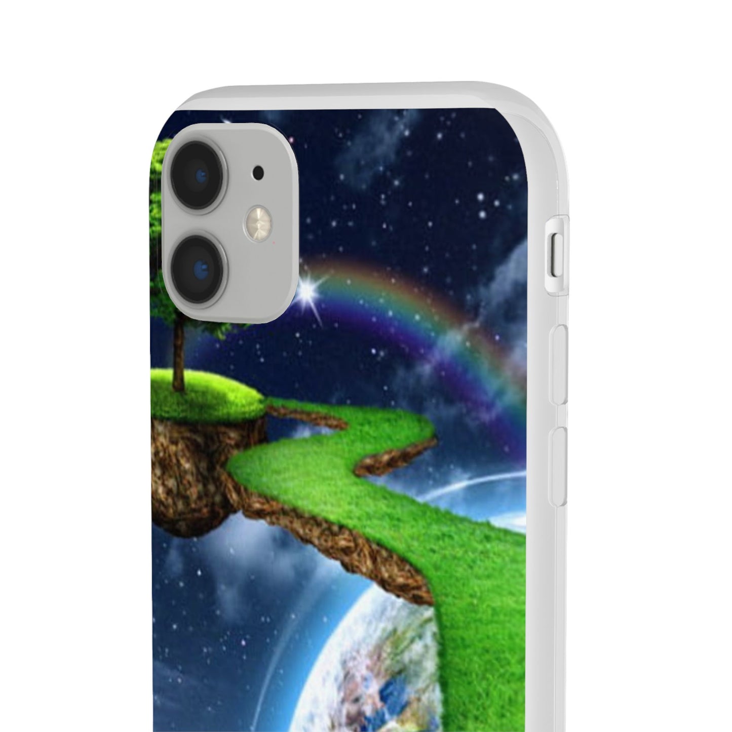 Dreamy Landscape Phone Case, Eco-Friendly Cell Phone Cover, Nature Inspired Gift, Aesthetic Mobile Case, Vibrant Rainbow Design