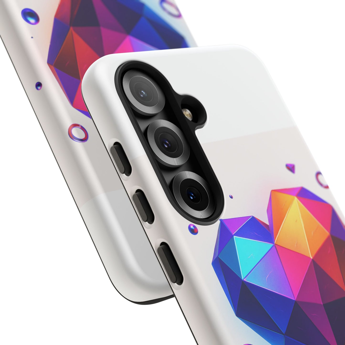 Vibrant Heart Phone Case, Tough Cases, Colorful Phone Cover, Unique Protector, Gift for Her, Cute Accessory