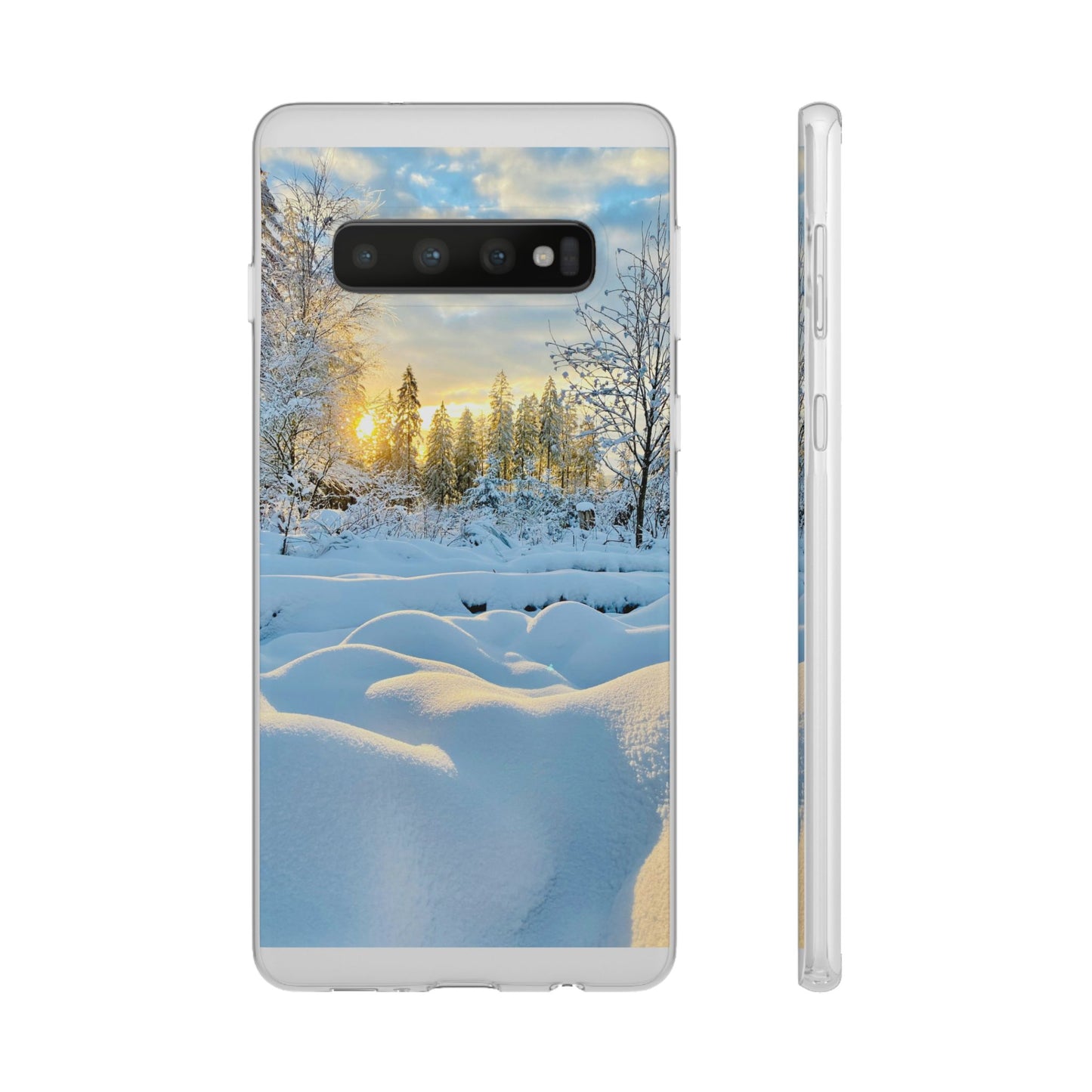 Winter Landscape Flexi Cases, Nature Phone Cover, Scenic Case, Holiday Gift, Seasonal Accessory, Outdoor Lover's Item