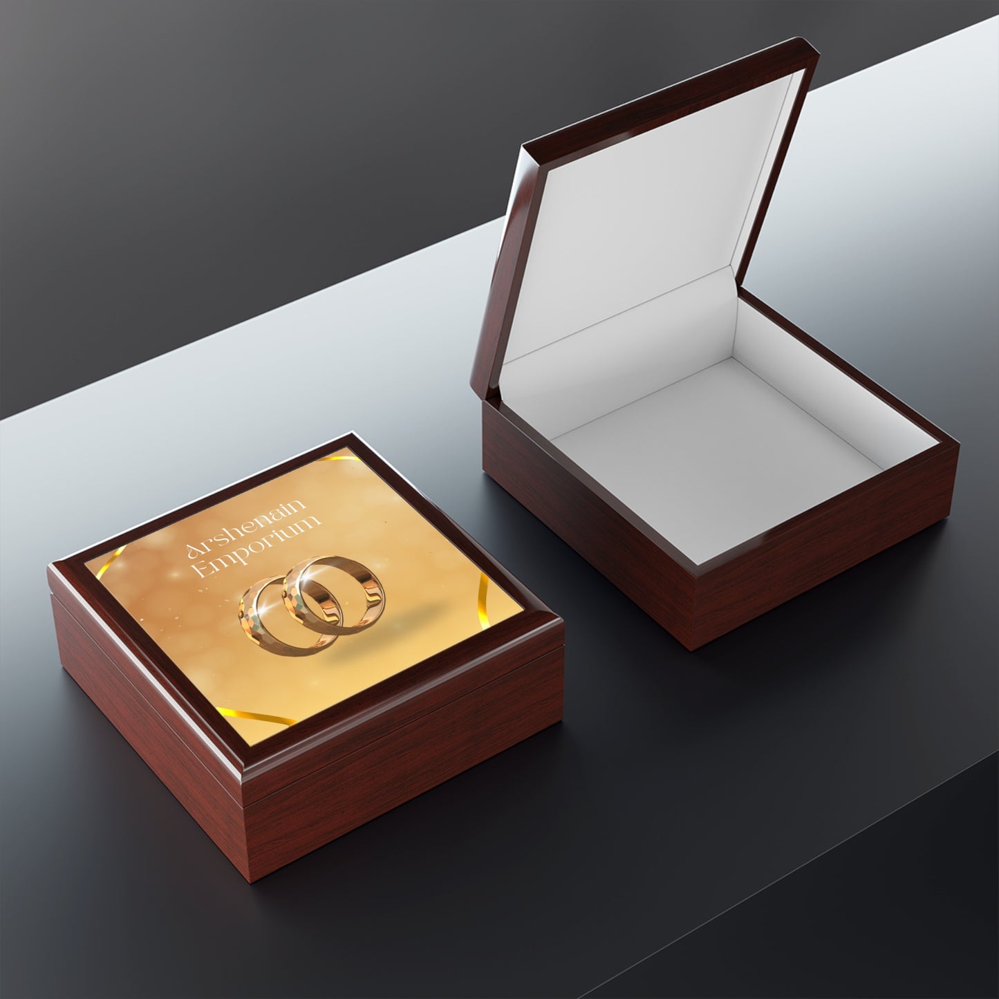 Elegant Jewelry Box for Rings, Wedding Gift, Keepsake Storage, Personalized Jewelry Organizer, Bridal Shower Decoration