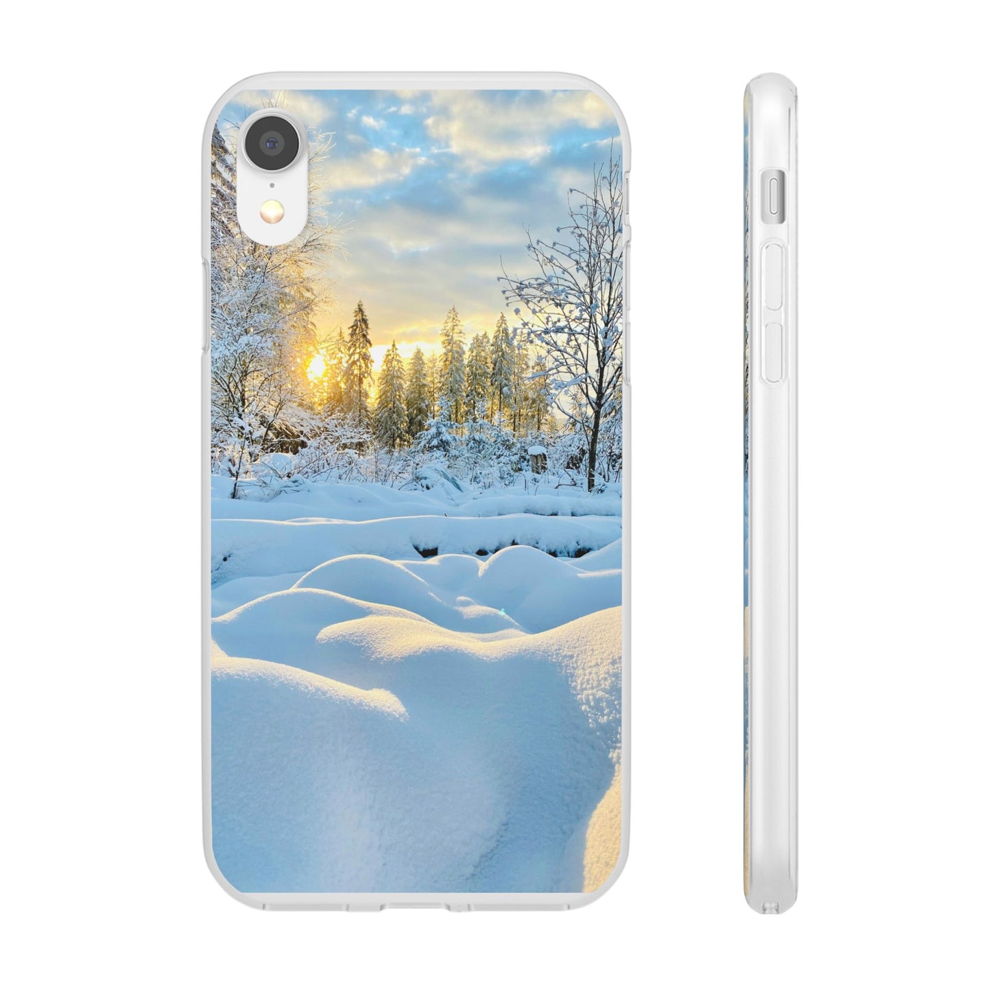 Winter Landscape Flexi Cases, Nature Phone Cover, Scenic Case, Holiday Gift, Seasonal Accessory, Outdoor Lover's Item