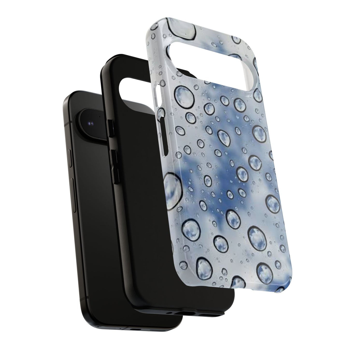 Blue Water Droplet Phone Case, Tough Cases for Protection, Stylish Cellphone Cover, Unique Gifts for Her, Durable and Trendy
