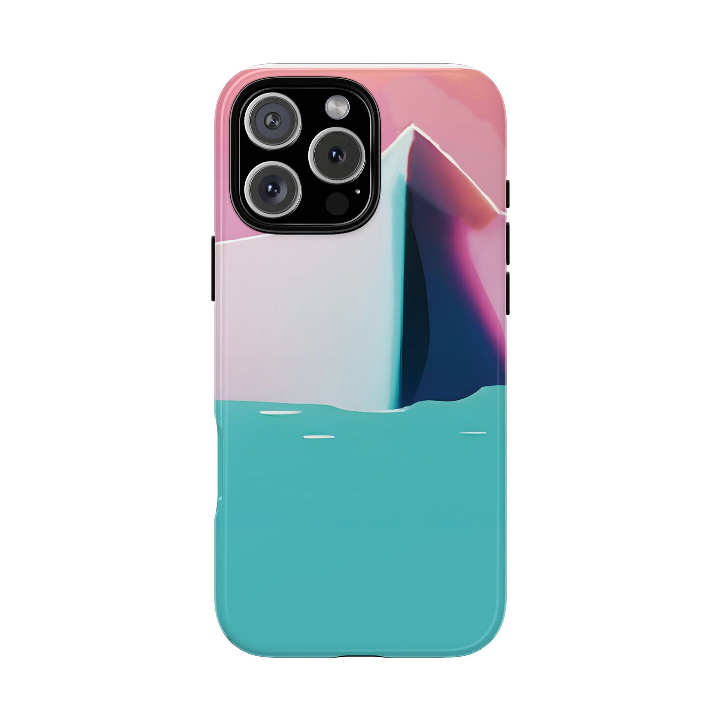 Trendy Phone Case - Abstract Iceberg Design, Phone Cover, Gift for Her, Unique Tech Accessory, Cool Aesthetic