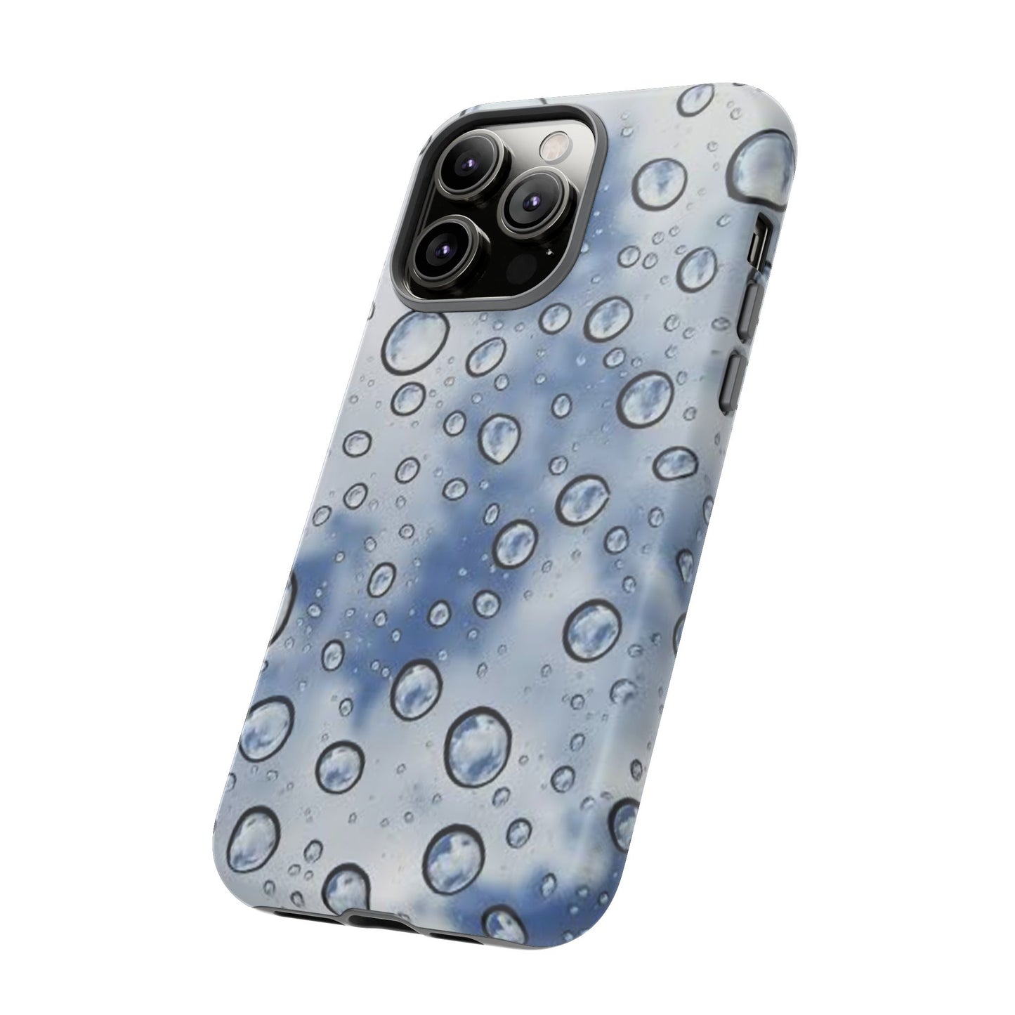 Blue Water Droplet Phone Case, Tough Cases for Protection, Stylish Cellphone Cover, Unique Gifts for Her, Durable and Trendy