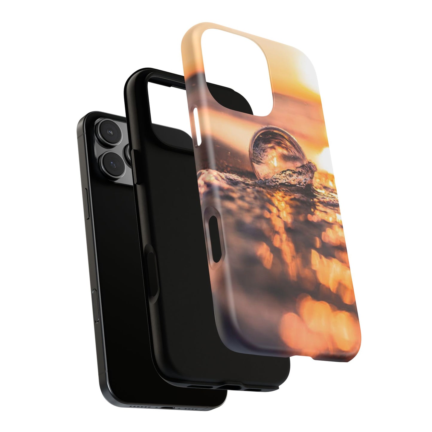 Sunset Bubble Phone Case, Tough Cases, Beach Lover Gift, Summer Vibes, Cell Phone Accessories, Unique Design, Nature Photography