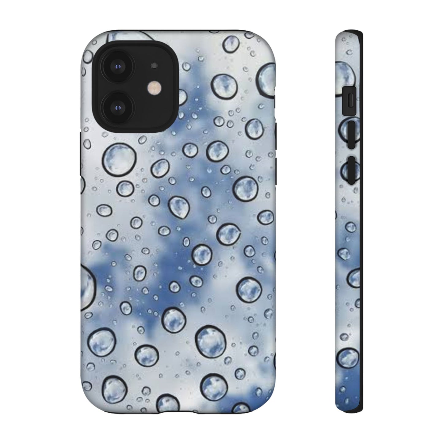 Blue Water Droplet Phone Case, Tough Cases for Protection, Stylish Cellphone Cover, Unique Gifts for Her, Durable and Trendy