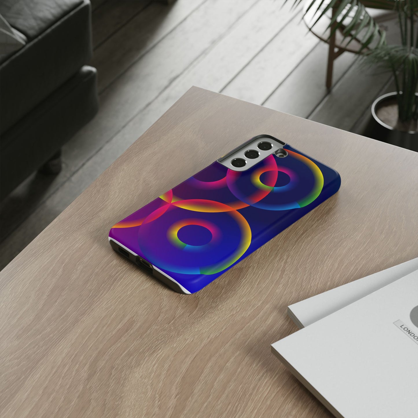 Colorful Phone Case with Abstract Designs, Tough Cases for Your Phone, Unique Phone Accessories, Gift for Tech Lovers, Vibrant Cell [...]