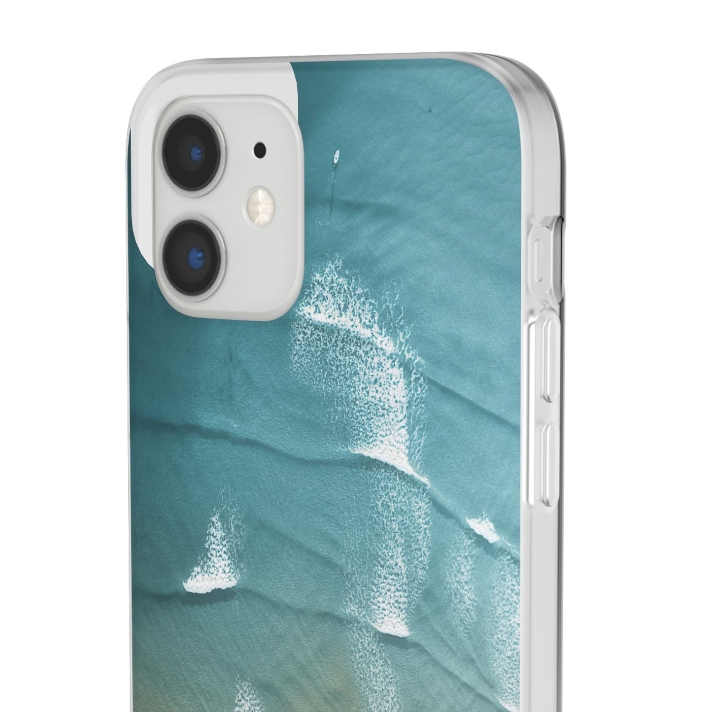 Ocean Waves Inspirational Phone Case, Beach Flexi Case, Life Quote Accessory, Coastal Decor, Gift