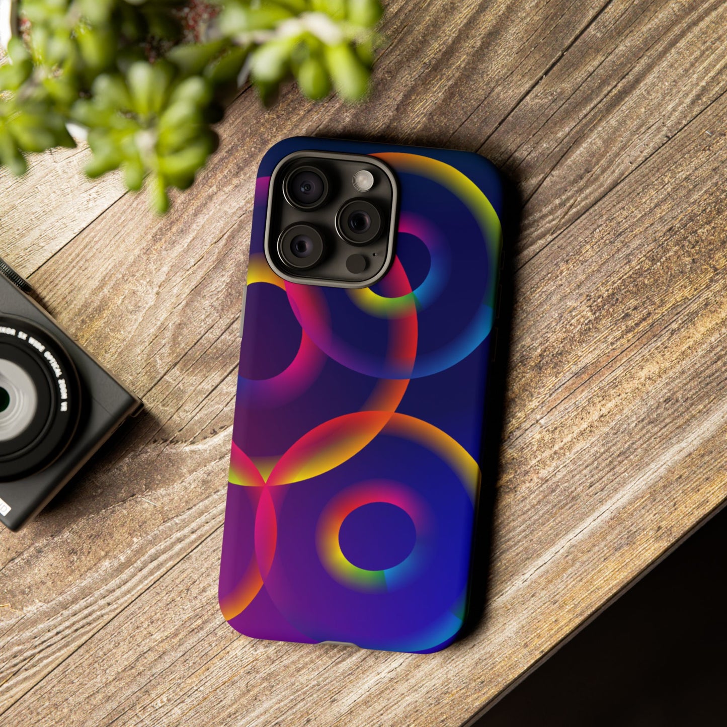 Colorful Phone Case with Abstract Designs, Tough Cases for Your Phone, Unique Phone Accessories, Gift for Tech Lovers, Vibrant Cell [...]