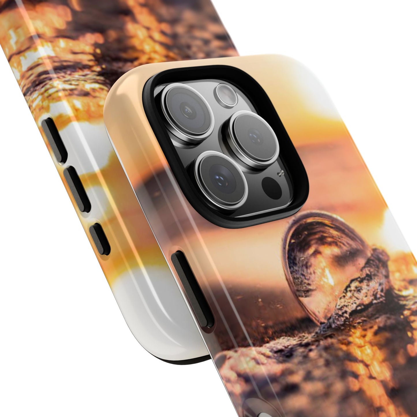 Sunset Bubble Phone Case, Tough Cases, Beach Lover Gift, Summer Vibes, Cell Phone Accessories, Unique Design, Nature Photography