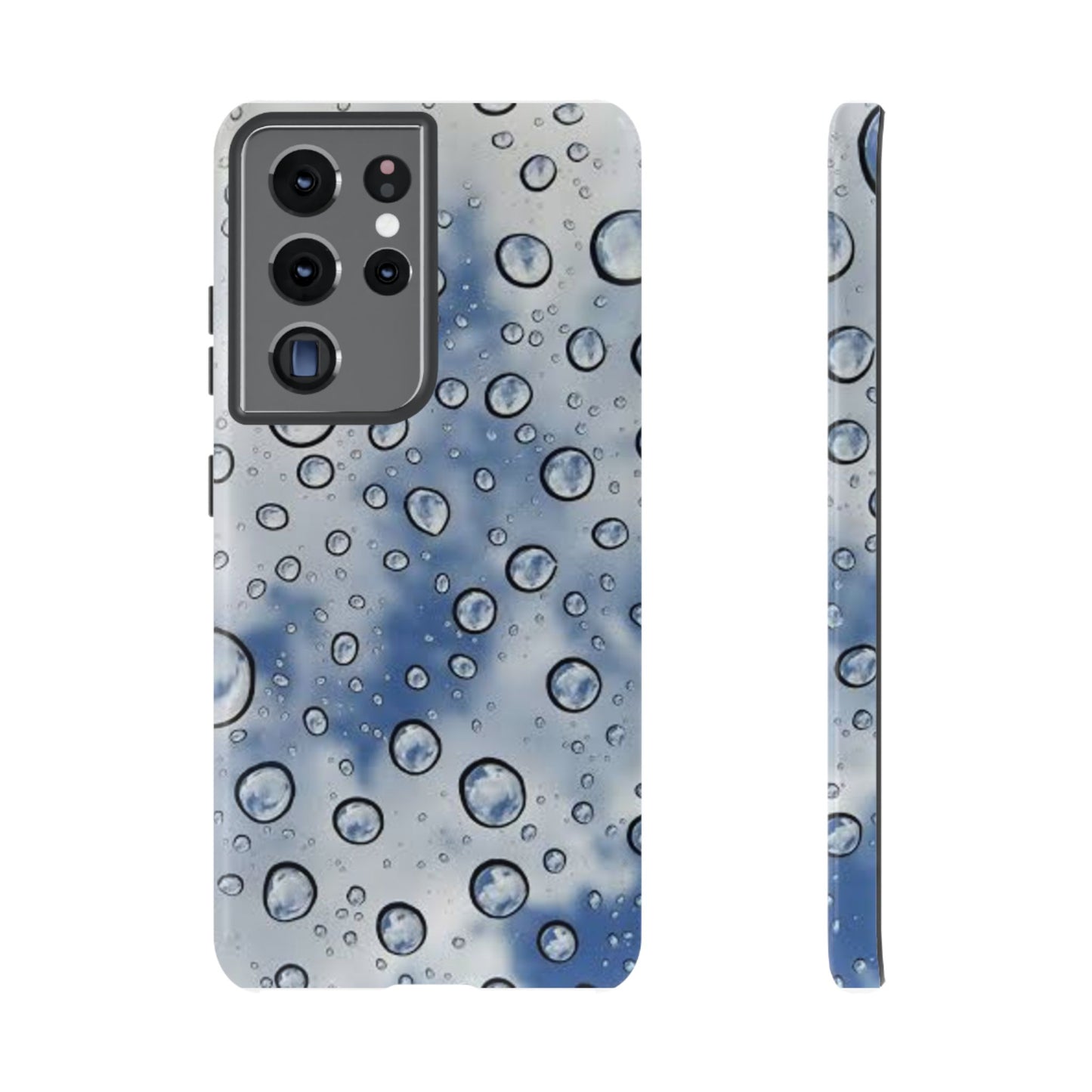 Blue Water Droplet Phone Case, Tough Cases for Protection, Stylish Cellphone Cover, Unique Gifts for Her, Durable and Trendy