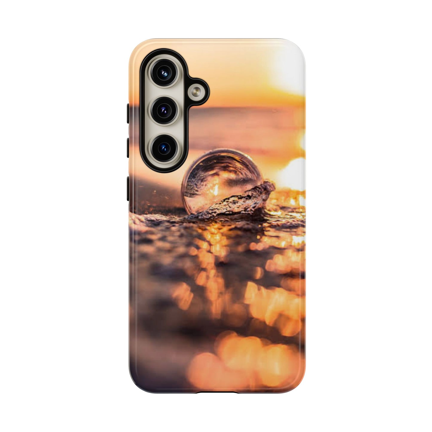 Sunset Bubble Phone Case, Tough Cases, Beach Lover Gift, Summer Vibes, Cell Phone Accessories, Unique Design, Nature Photography
