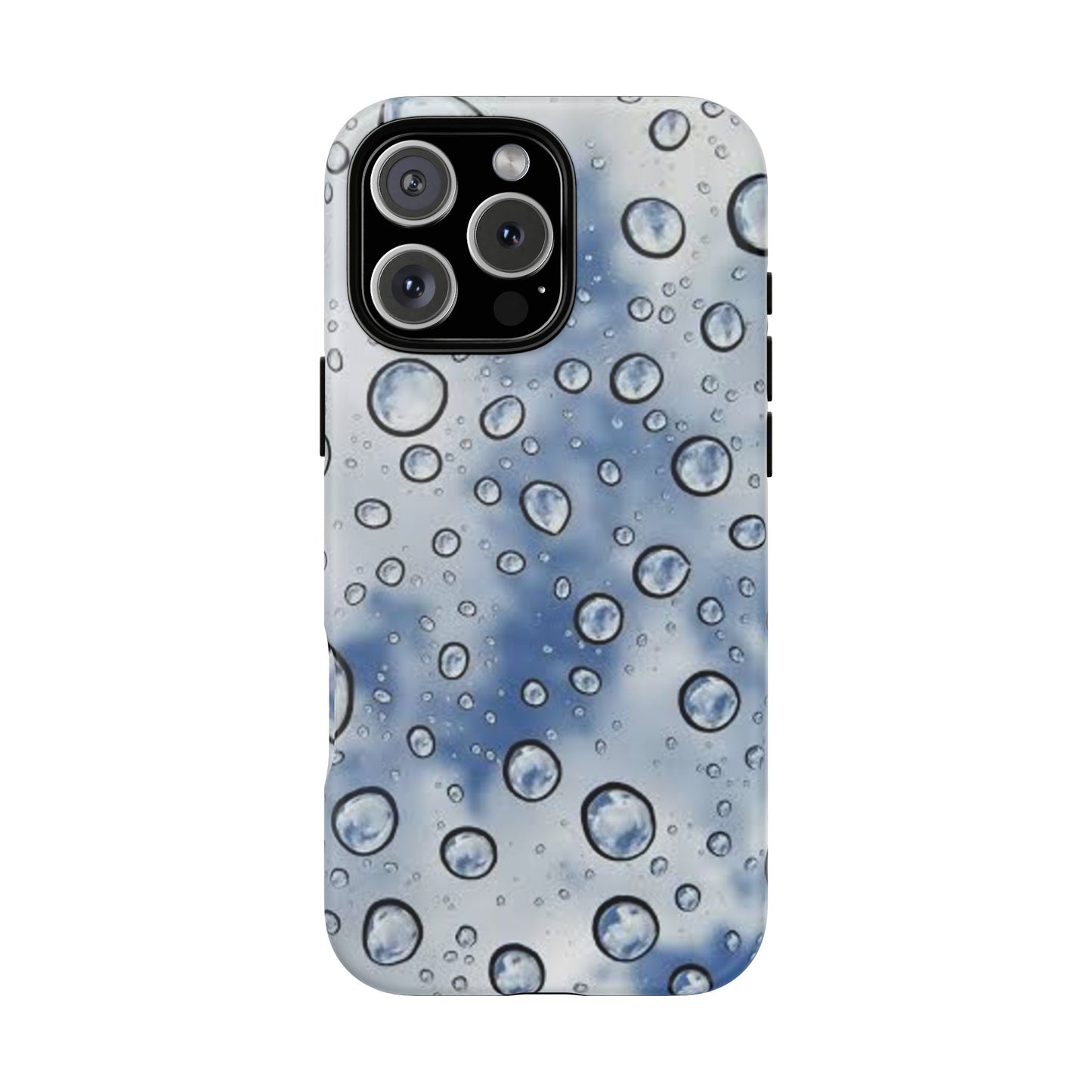 Blue Water Droplet Phone Case, Tough Cases for Protection, Stylish Cellphone Cover, Unique Gifts for Her, Durable and Trendy
