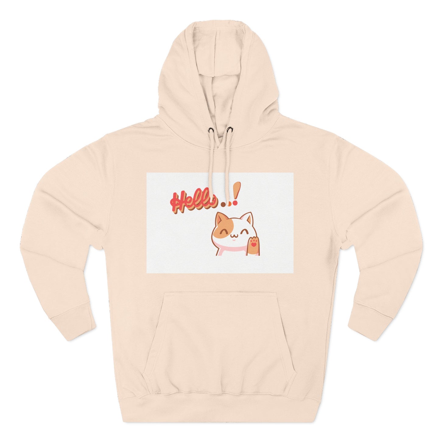 Cute Cat Hoodie with Motivational Design - Perfect Gift for Cat Lovers, Cozy Fleece Hoodie for Any Occasion, Stylish Streetwear