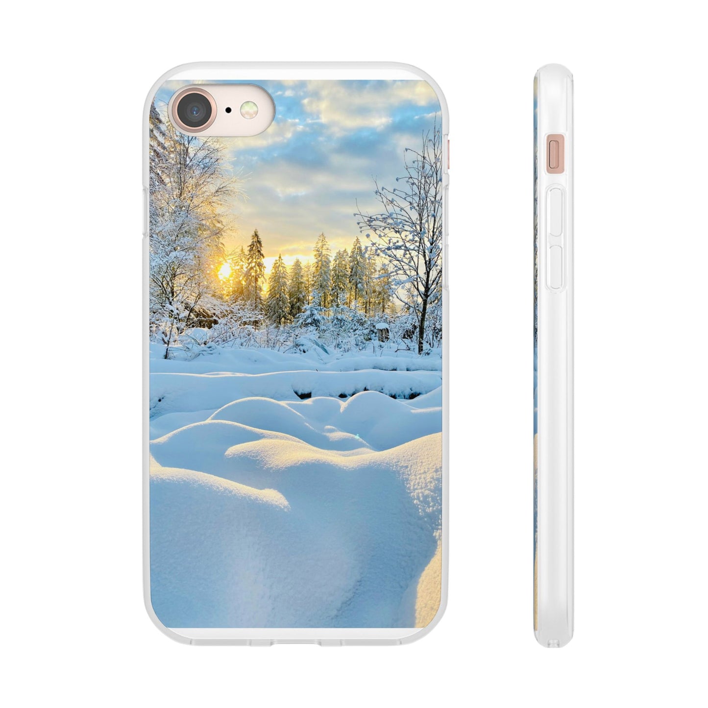 Winter Landscape Flexi Cases, Nature Phone Cover, Scenic Case, Holiday Gift, Seasonal Accessory, Outdoor Lover's Item