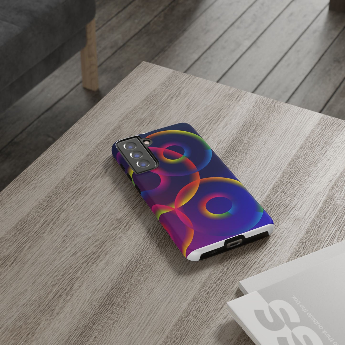 Colorful Phone Case with Abstract Designs, Tough Cases for Your Phone, Unique Phone Accessories, Gift for Tech Lovers, Vibrant Cell [...]