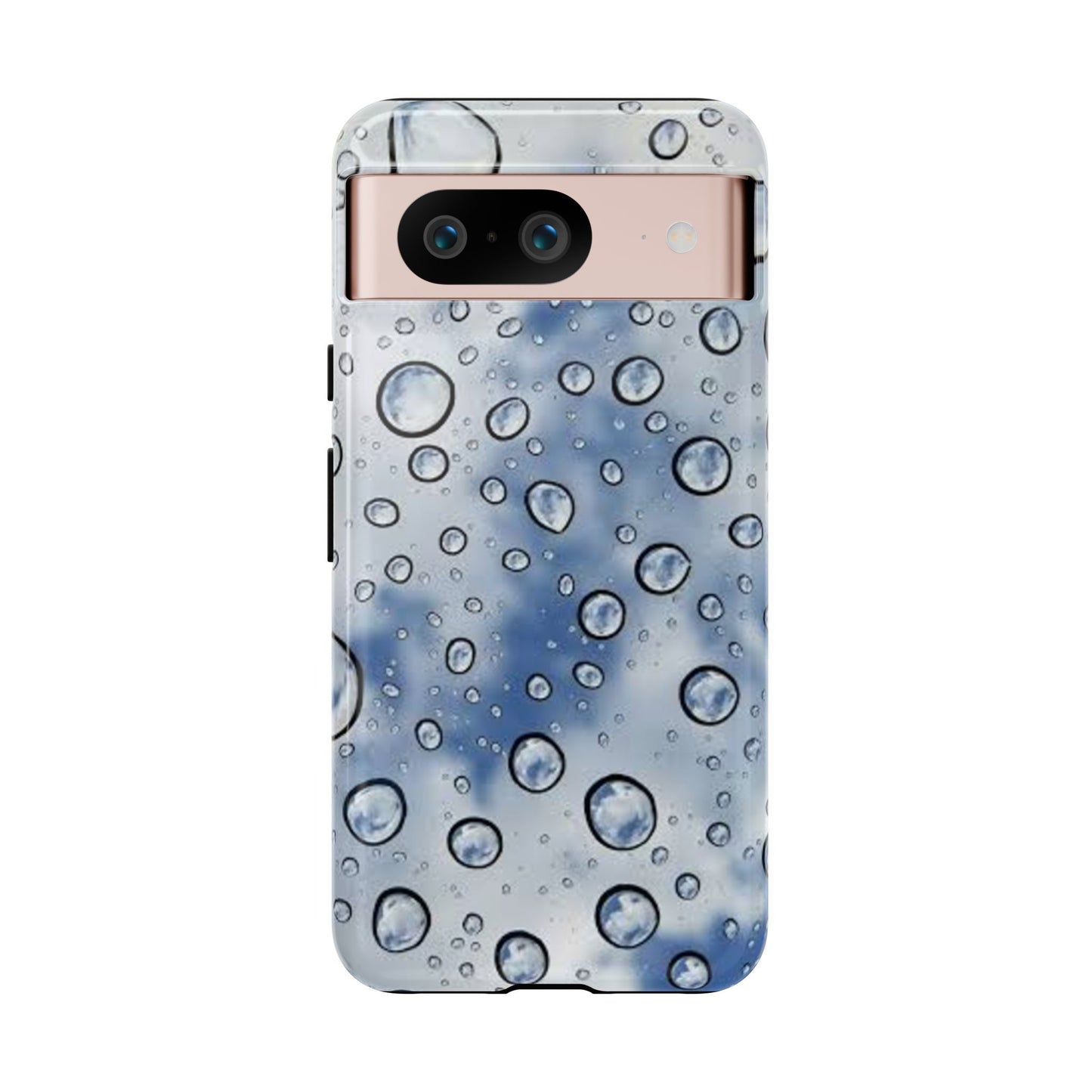 Blue Water Droplet Phone Case, Tough Cases for Protection, Stylish Cellphone Cover, Unique Gifts for Her, Durable and Trendy