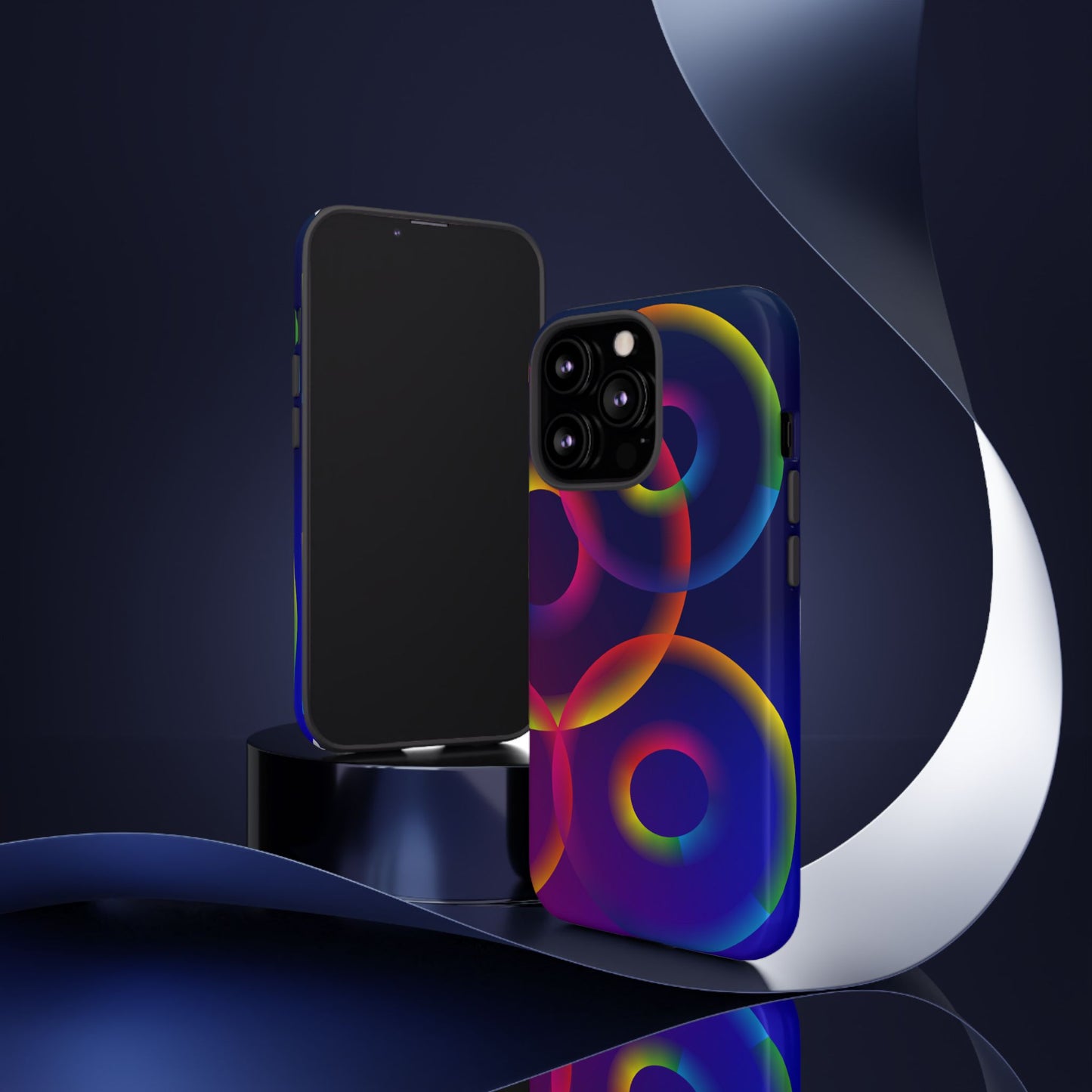 Colorful Phone Case with Abstract Designs, Tough Cases for Your Phone, Unique Phone Accessories, Gift for Tech Lovers, Vibrant Cell [...]