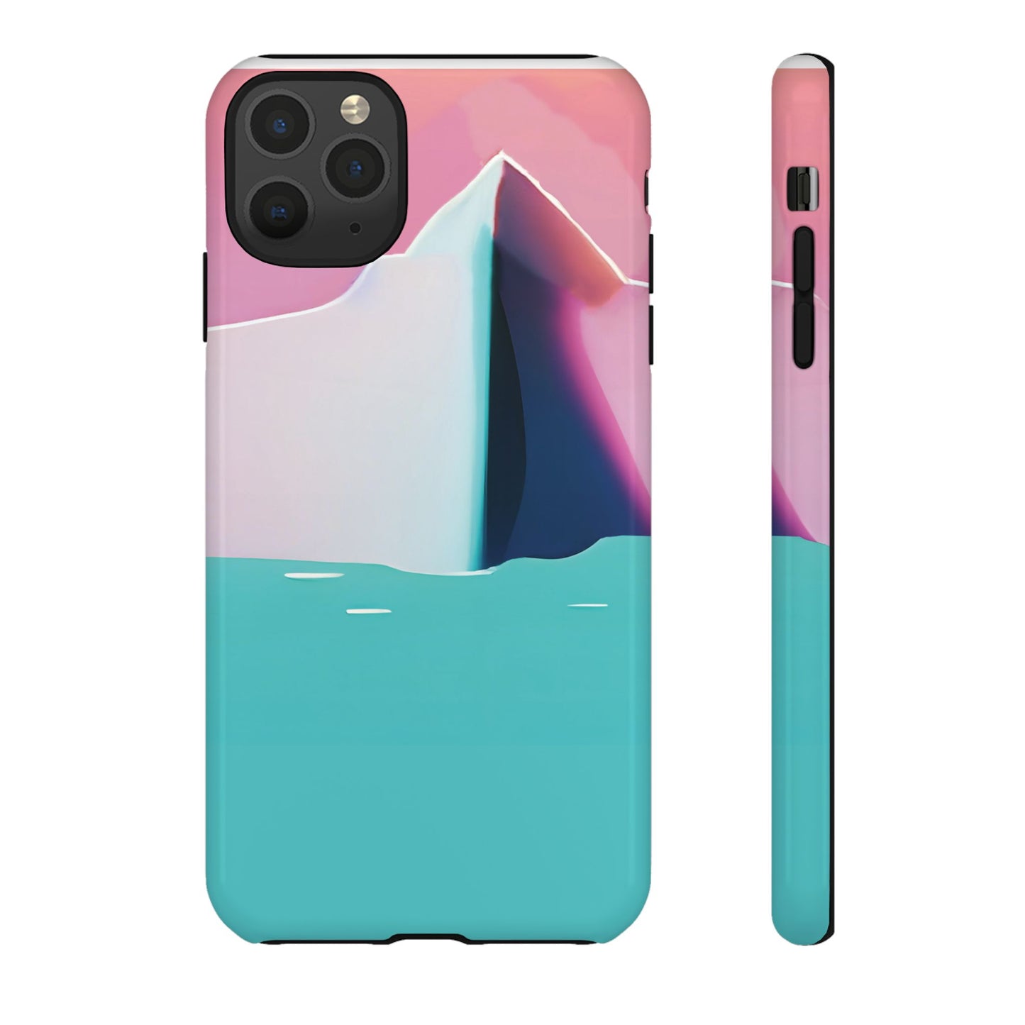 Trendy Phone Case - Abstract Iceberg Design, Phone Cover, Gift for Her, Unique Tech Accessory, Cool Aesthetic