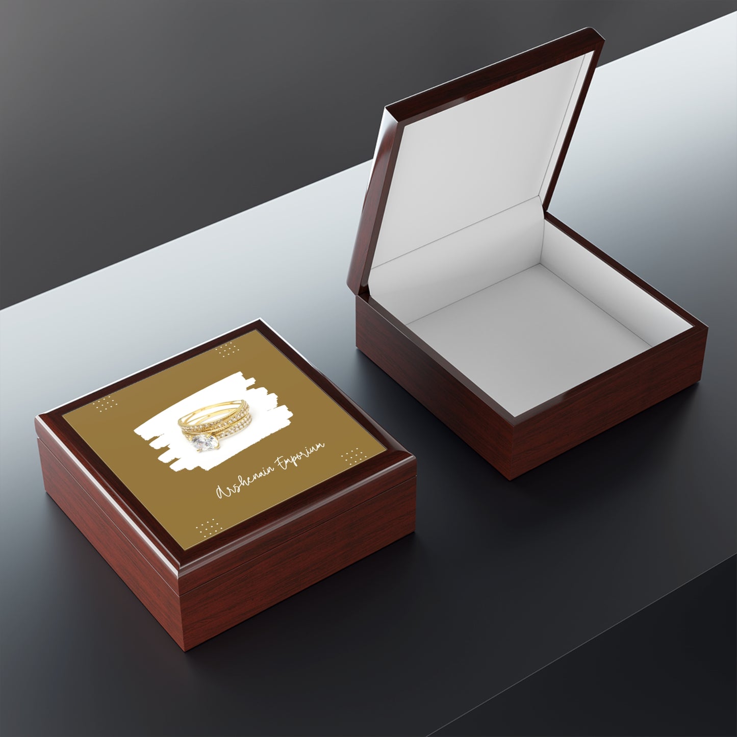 Elegant Jewelry Box for Rings, Personalized Gift for Her, Ring Organizer, Wedding Gift, Keepsake Box